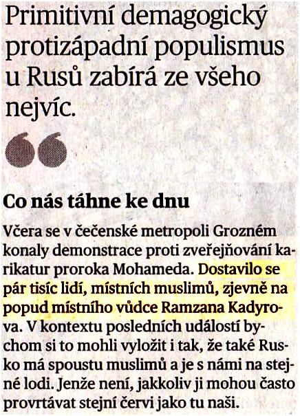 Ano, čtete dobře, pár muslimů..... To se táhne celým textem. 